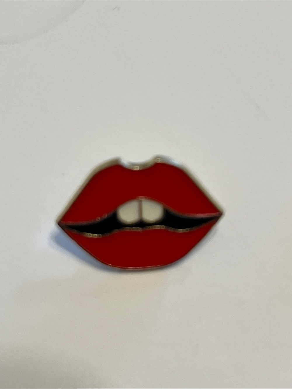 Red Lip Enamel Pin